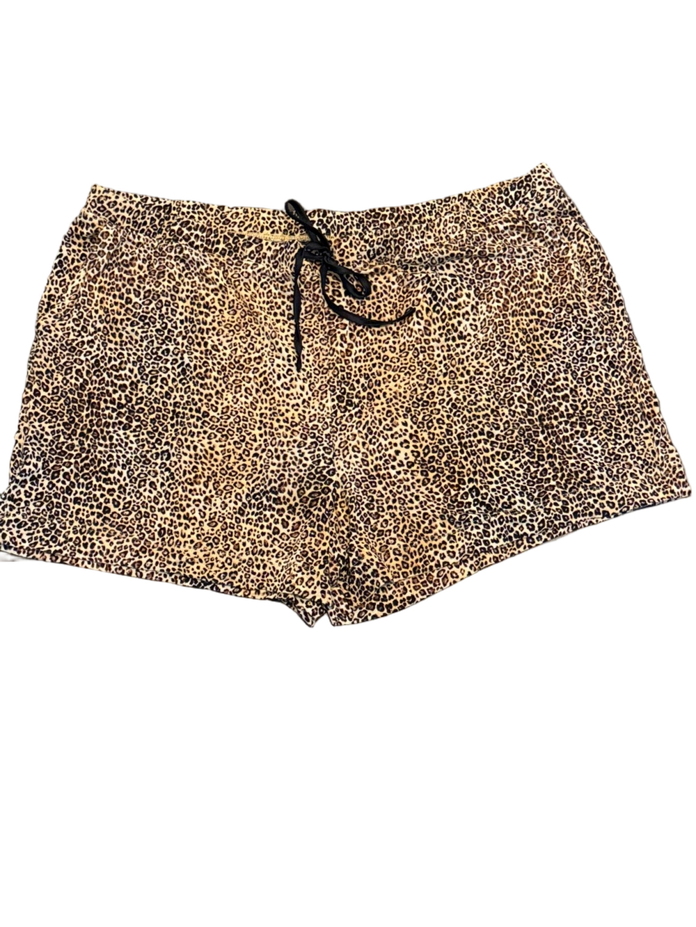 White House Black Market Leopard Print Lounge Shorts with Pockets Size XL